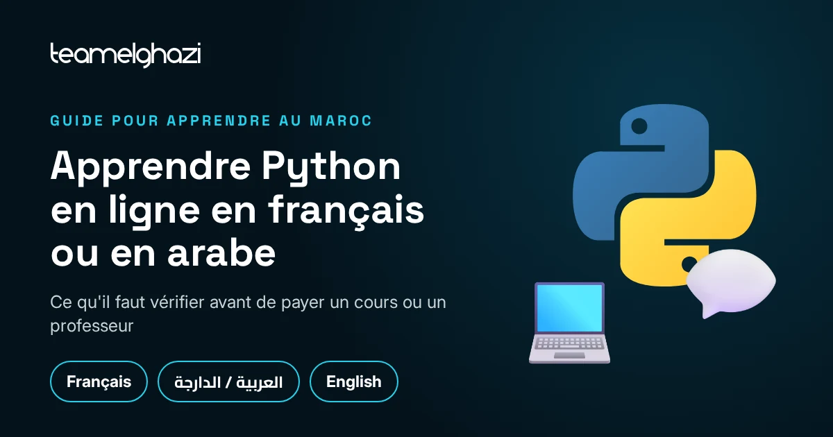 Apprendre Python en ligne en français ou en arabe